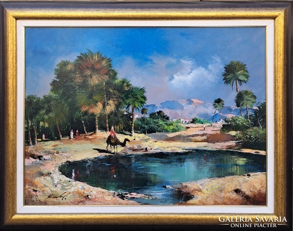 Kabul adilov (1959-): oasis, 60x80 cm.