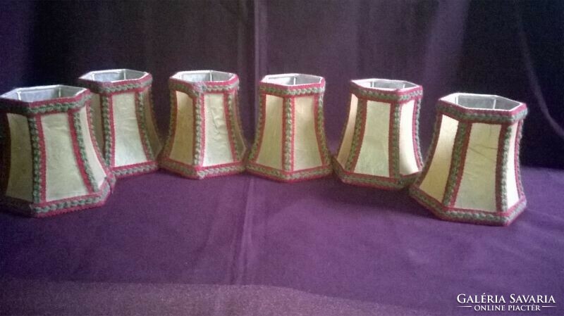 6-piece retro wall arm lampshade package - in mint condition
