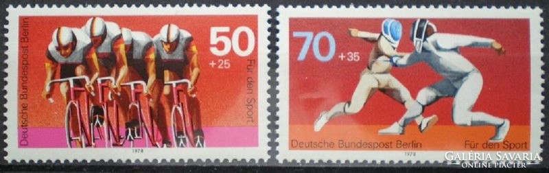Bb567-8 / Germany - berlin 1978 sports aid stamp series postal clerk