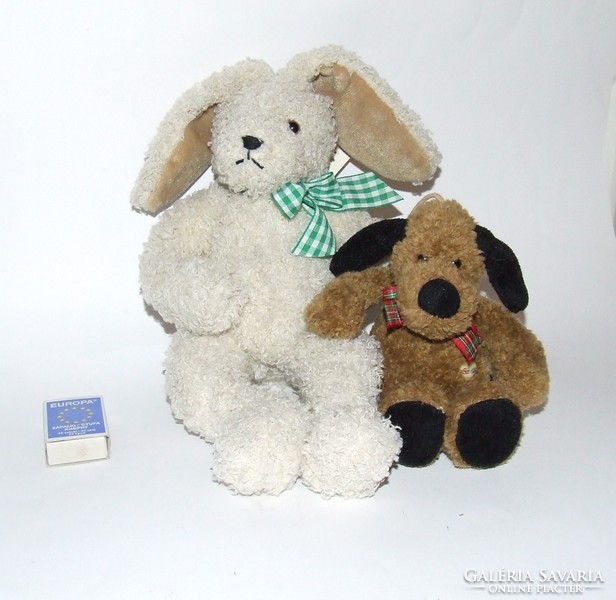Older, larger size, brand new, sunkid brand, rabbit, bunny figurine with paper label gift dog
