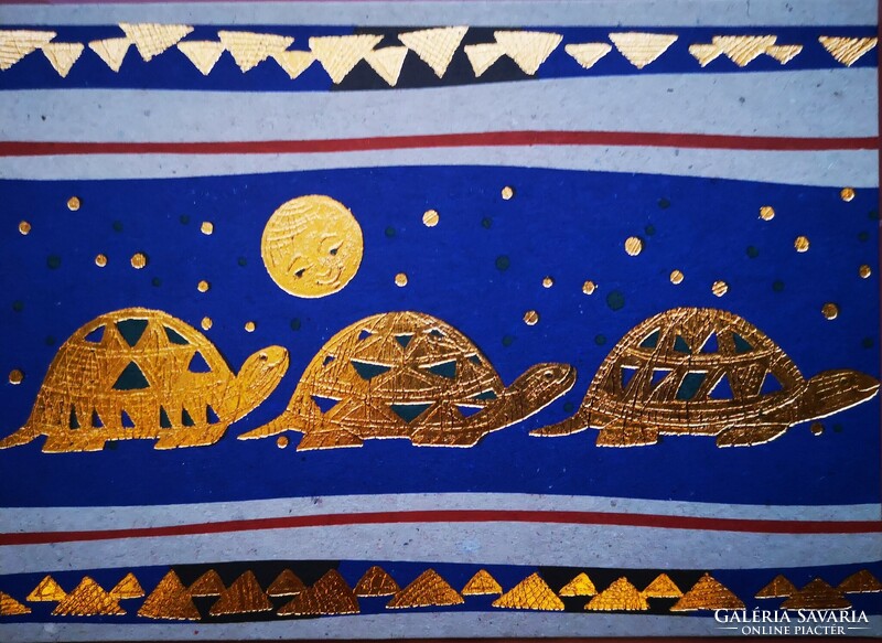 Teknősök Turnowsky's Art művészi képeslap