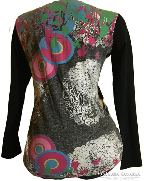 2 pcs! Desigual green mandala tunic top blouse and a similar style cotton top 2 pieces in one m