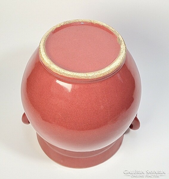 Antique Zsolnay pink silk / barrel / 18.5 cm! -And