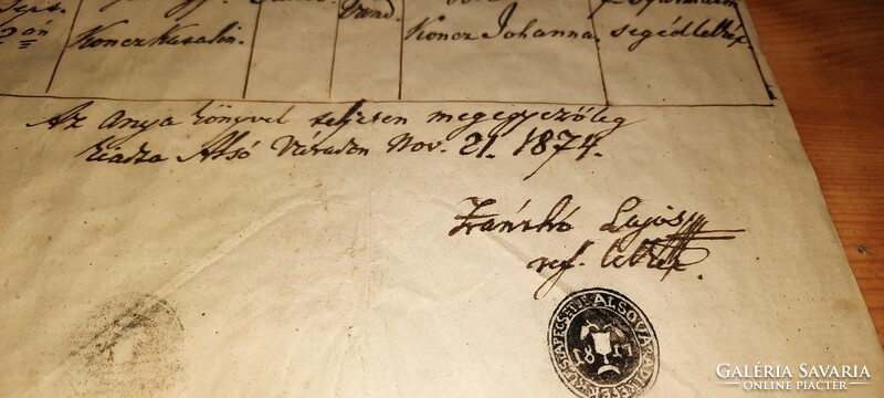 4 old documents with stamp and wax seal