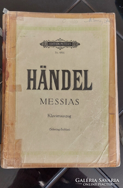 Händel messiah edition peters leipzig nr.4501 - Old sheet music in German