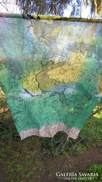 Parts of the world - cheerful colored gauze stole, scarf 175x96 cm - also ideal for holidays