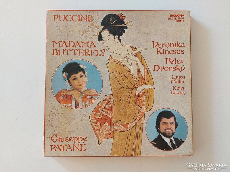 Régi hanglemezek Puccini Pillangókisasszony opera japán tragédia 3 felvonásban