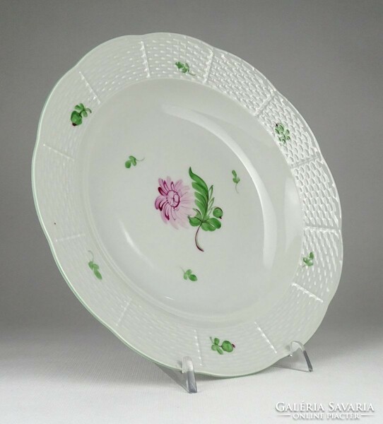 1Q697 old Herend tercia porcelain plate deep plate 24 cm