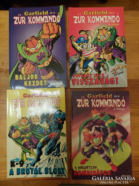 Garfield és a Zűr kommandó teljes sorozat, könyv, (Akár INGYENES szállítással)