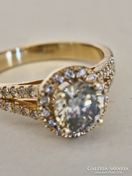 Diamond stone ring 1.47Ct vs2