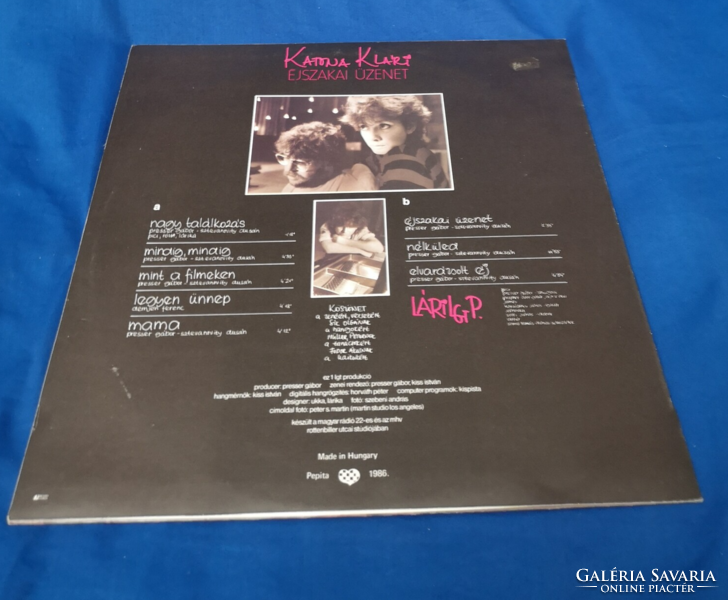 Katona Klári - Éjszakai Üzenet LP - HU 1986