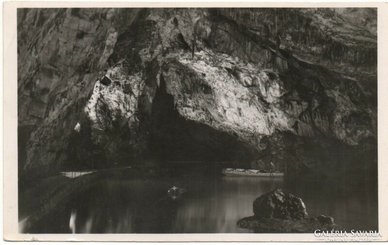 C - 270  Futott képeslap  Aggtelek - Cseppkőbarlang  1939  (Sárai fotó)