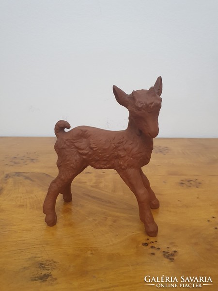 Terracotta goat figure