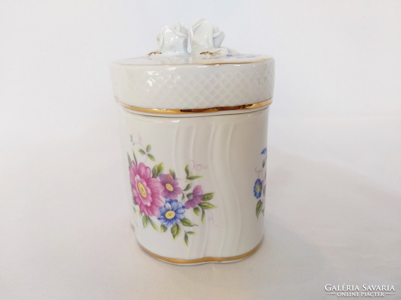 Hölóháza white rose bonbonier / sugar holder