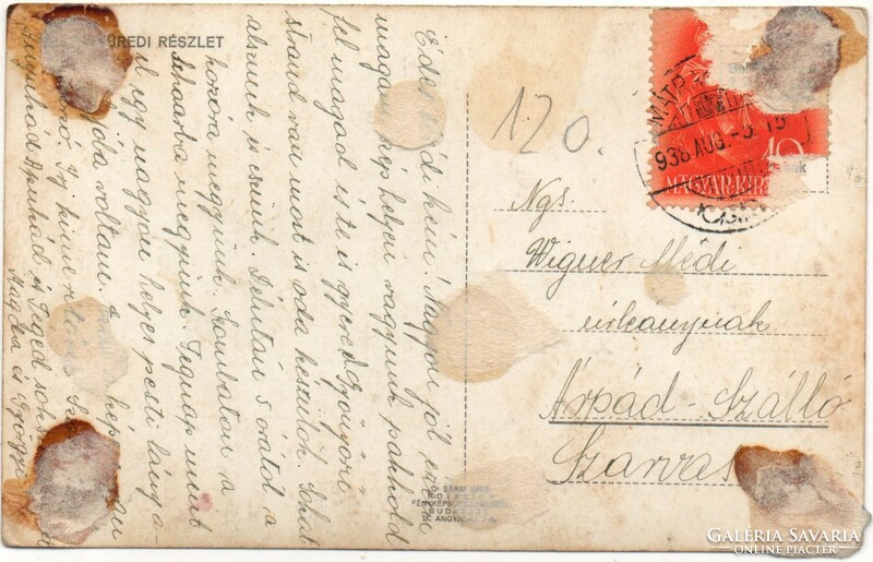 C - 257 printed postcard Mátrafüred - detail 1938 (Sáray photo)