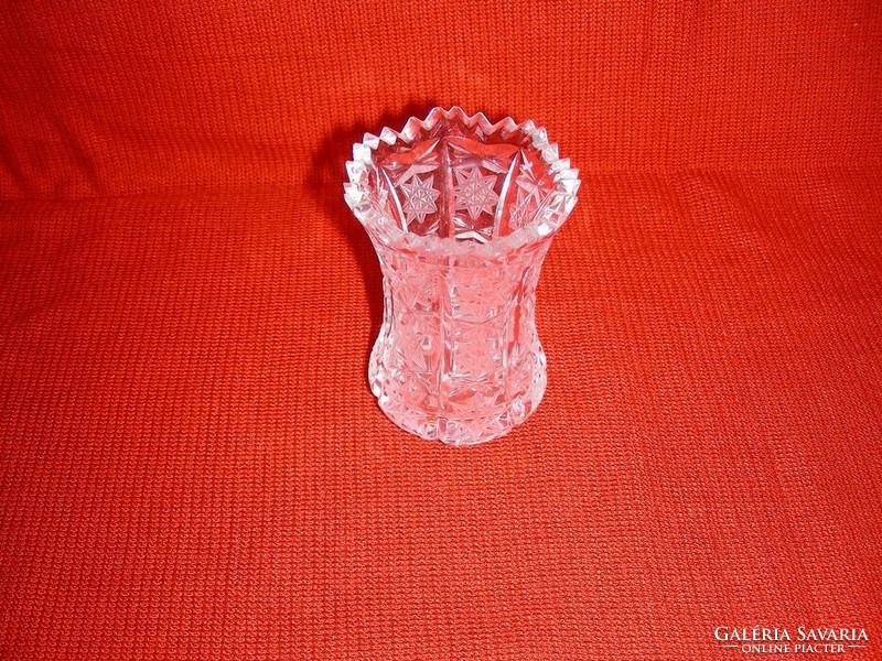Gyönyörű ólomkristály ibolyás váza