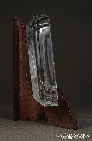 1K228 Vitorláshajó díszes üveg hamutál 8 x 12.5 cm