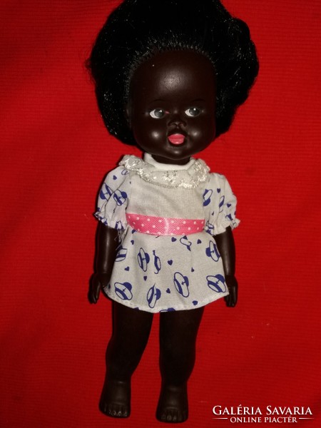 1959. Vintage aradeanca rubber plantable very rare Negro toy doll 28 cm as shown