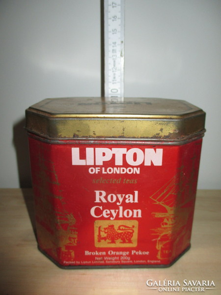 Lipton, fém teás doboz