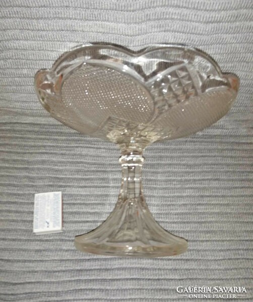 Glass tray with stand, center of table (a1)