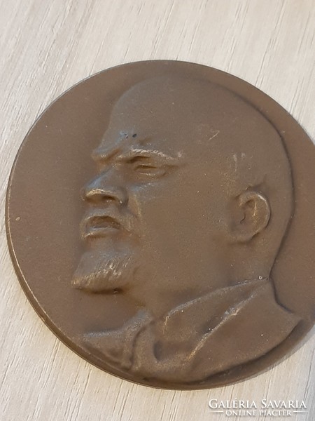 Lenin bronze plaque from the 1970s - 80s, 6.8 cm