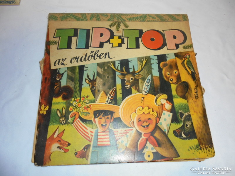 Tip + Top az erdőben - V. Kubasta - retro térbeli mesekönyv 1965