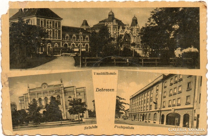 C - 253  Futott képeslap  Debrecen - híres épületek 194*  (Weinstock fotó)