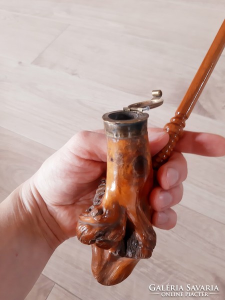 Old wooden pipe