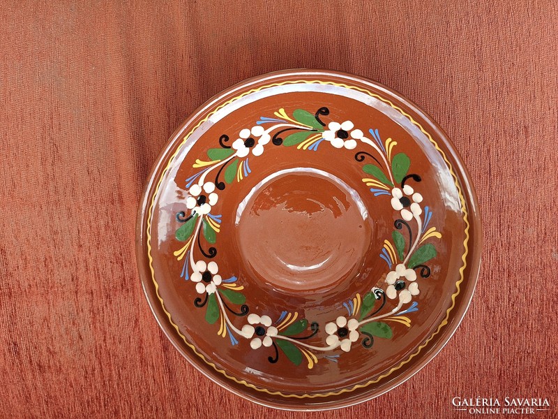 Folk art bowl from Hódmezővásárhely, 24 cm