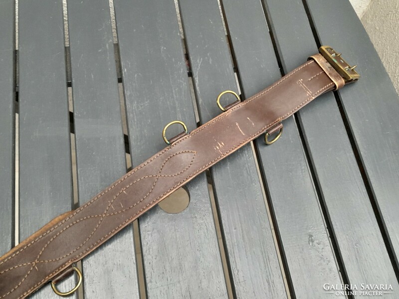 Old military full leather belt