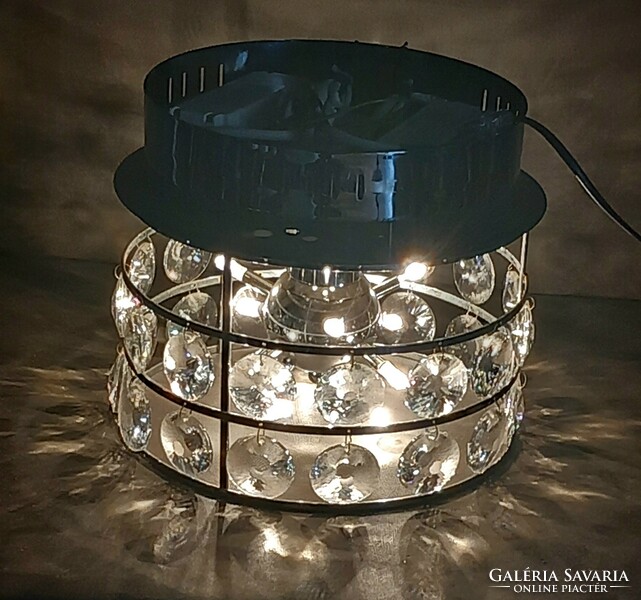 Sputnyik crystal chrome ceiling lamp negotiable art deco design
