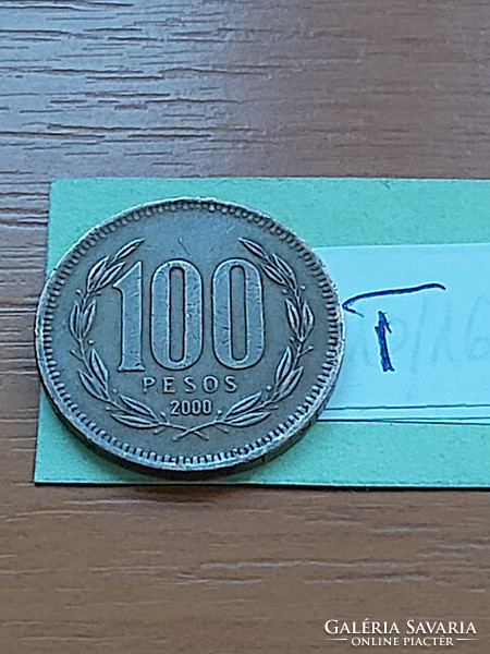 Chile 100 Pesos 2000 Aluminum Bronze, #t