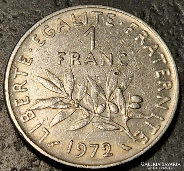 France 1 franc, 1972.