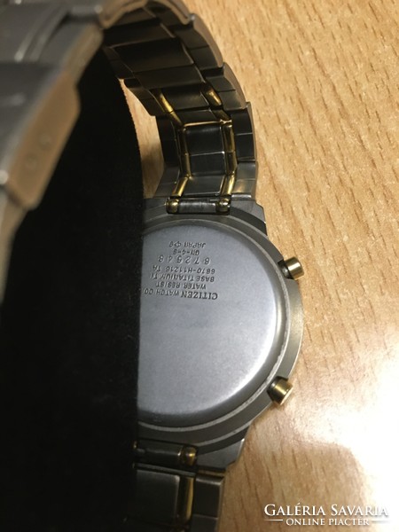 Citizen titanium chronograph watch.