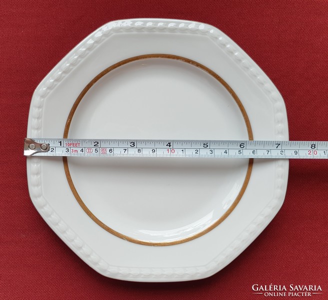 Seltmann Weiden Bavaria német porcelán kistányér süteményes tányér arany csíkkal