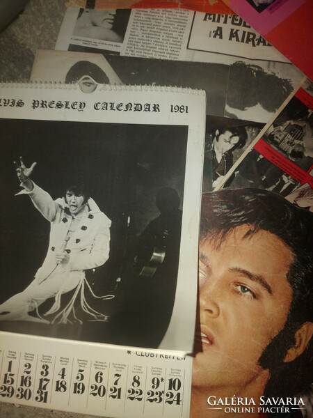 Elvis collection, with calendar, brochures, posters