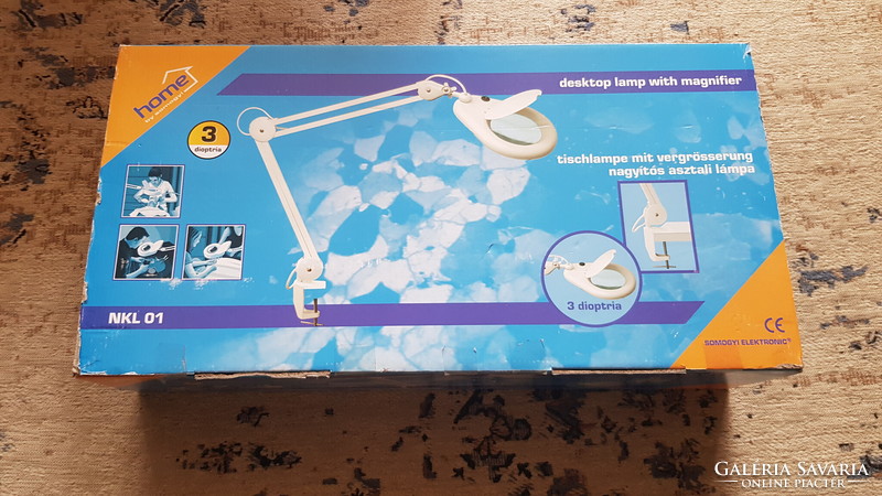 Magnifying table lamp nkl 01, 3 diopters unopened