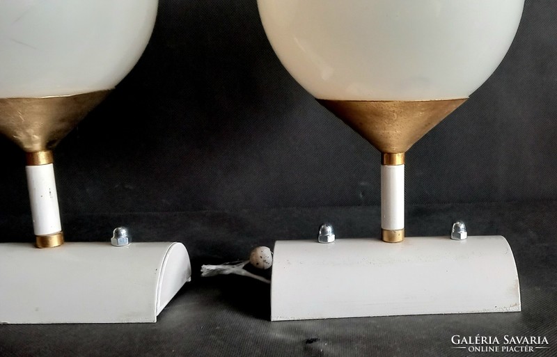 Szarvasi gömb búrás falikar párban ALKUDHATÓ Art Deco design
