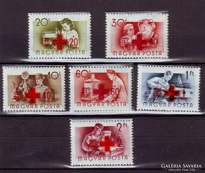 1957 Red Cross ¤¤ / row in file, misprint