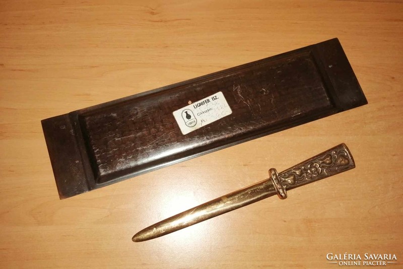 Industrial copper leaf-opening knife with tray (b)