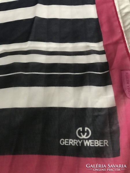Gerry weber scarf punk, deep blue and white colors, 200 x 70 cm
