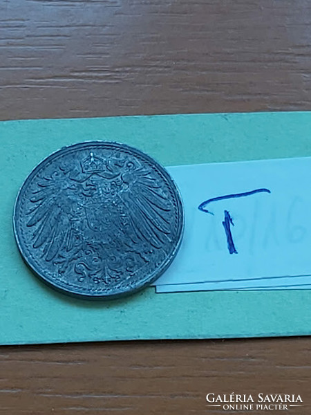 German Empire deutsches reich 10 pfennig 1922 zinc, ii. Vilmos #t