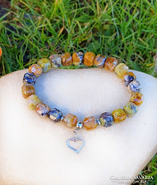 Charm - dentrite opal bracelet