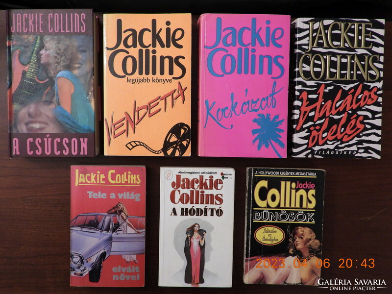 Jackie Collins kötetek eladók