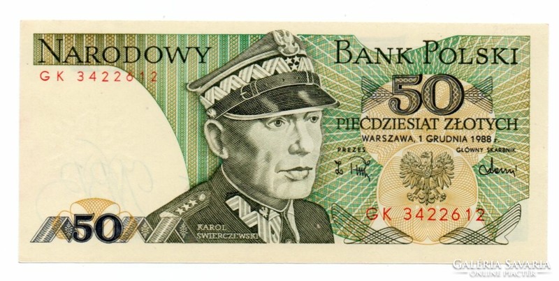50       Złoty     1988   Lengyelország