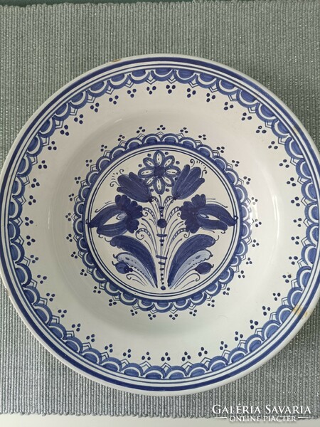 Earthenware bowl with folk folklore pattern