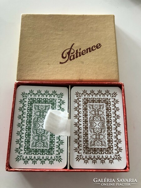 Retro Patience mini römikártya francia kártya 2 pakli 2X55 lap