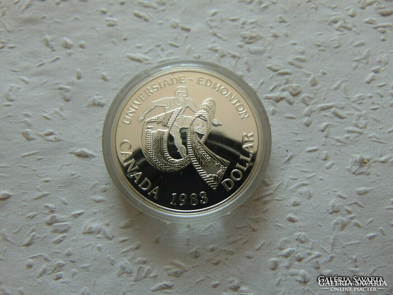 Kanada ezüst 1 dollár PP 1983 23.32 gramm  Zárt kapszulában