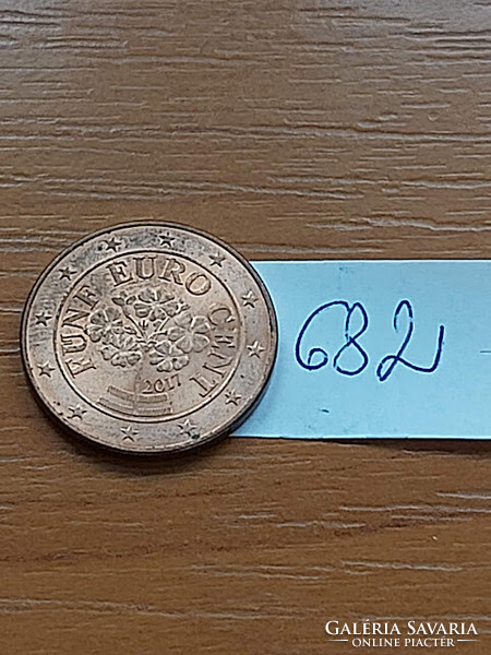 Austria 5 euro cent 2017 primrose 682