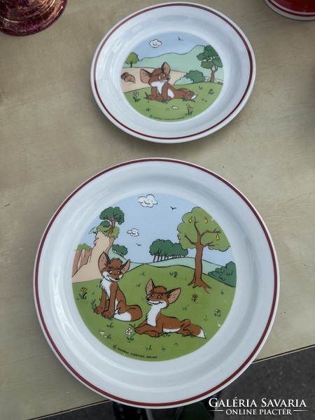 Zsolnay porcelain children's plates.